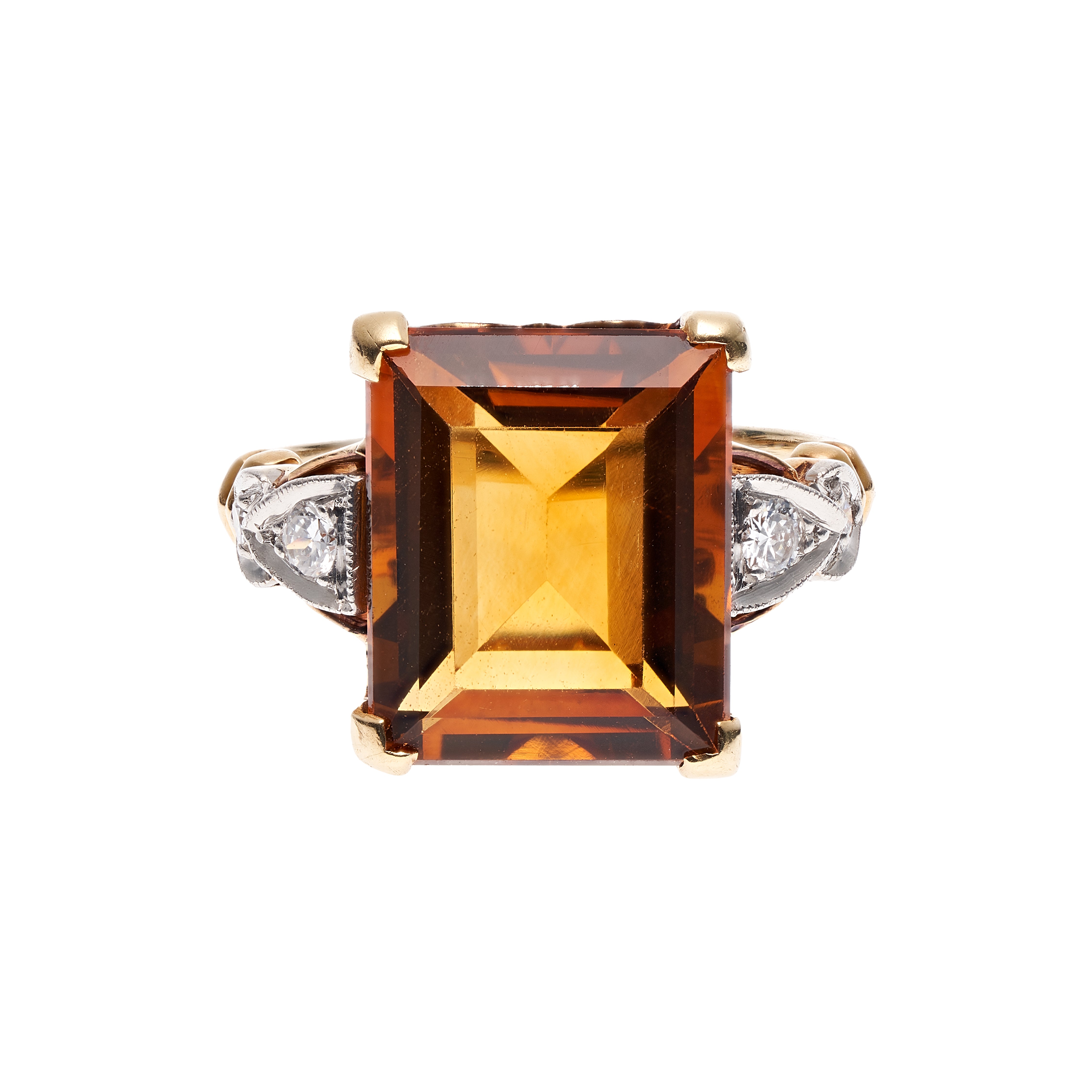 5ct Maderia Citrine Engagement Ring Maderia Citrine Signet Ring Emerald Cut Citrine Gemstone online Ring Unique Signet Ring Handmade Ring For Him