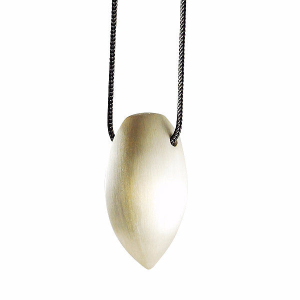 Gabriella Kiss Silver Almond Necklace