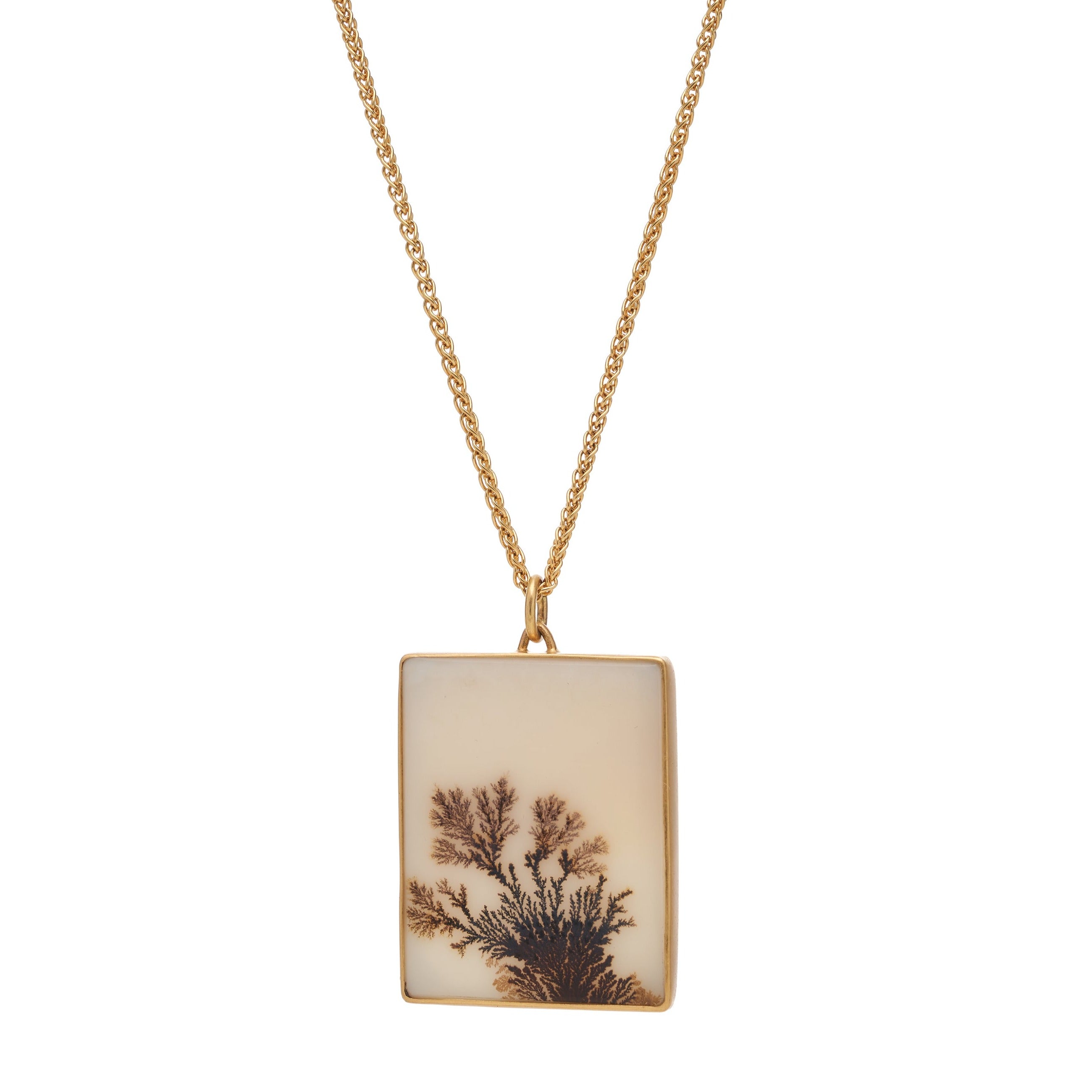 Dendritic store agate necklace