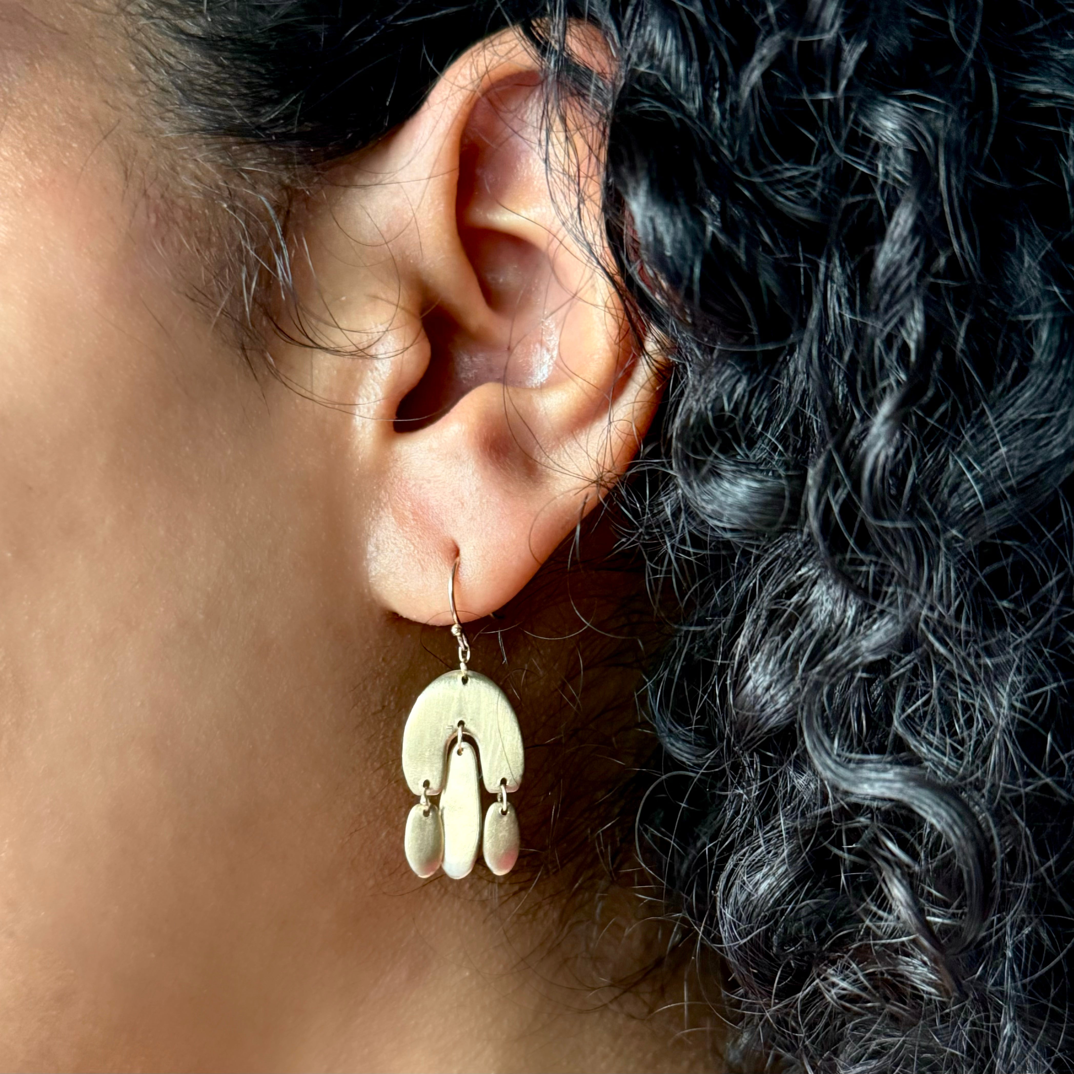 TenThousandThings 10k Mini Chandelier Earrings