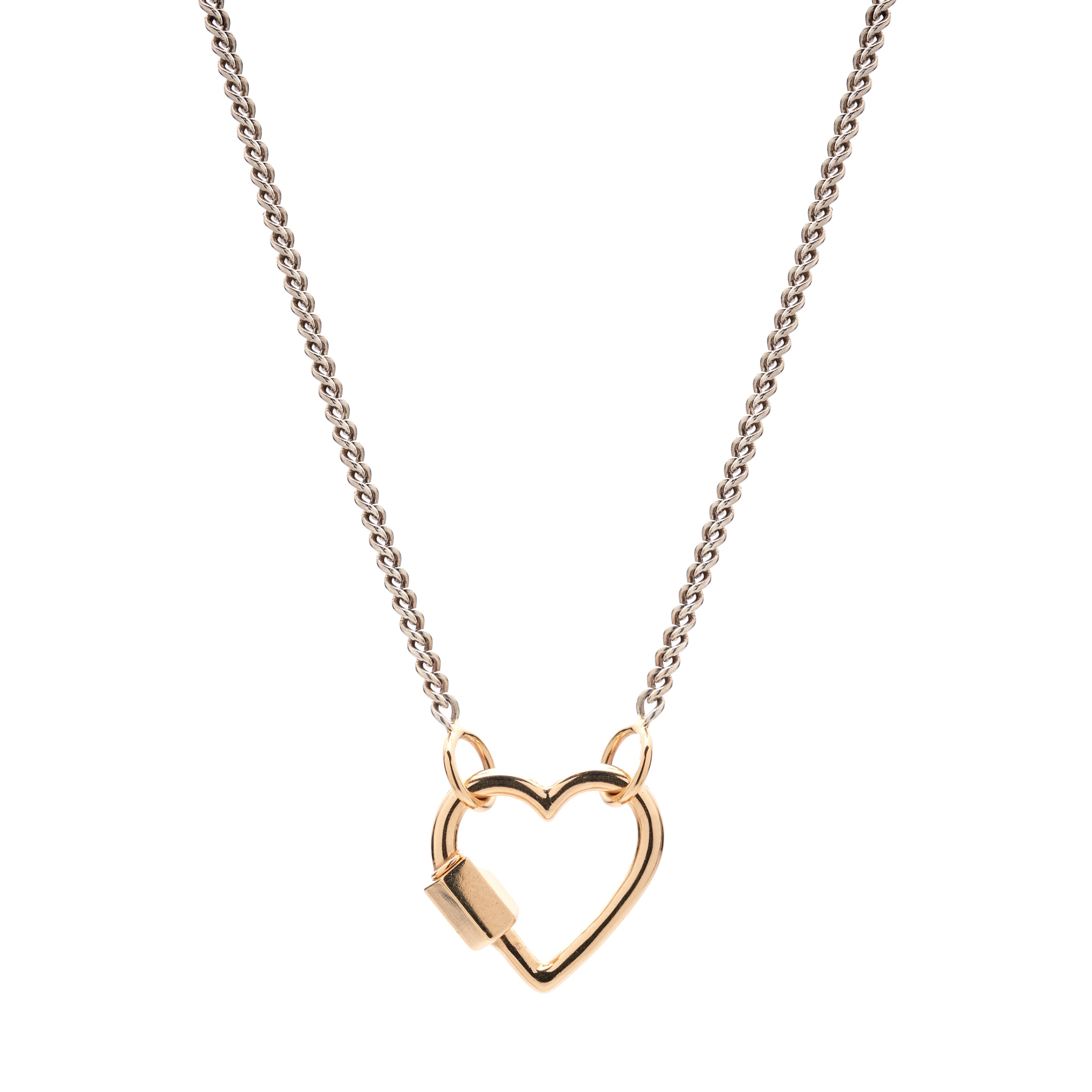 Marla Aaron 14k Yellow Gold Heart Lock