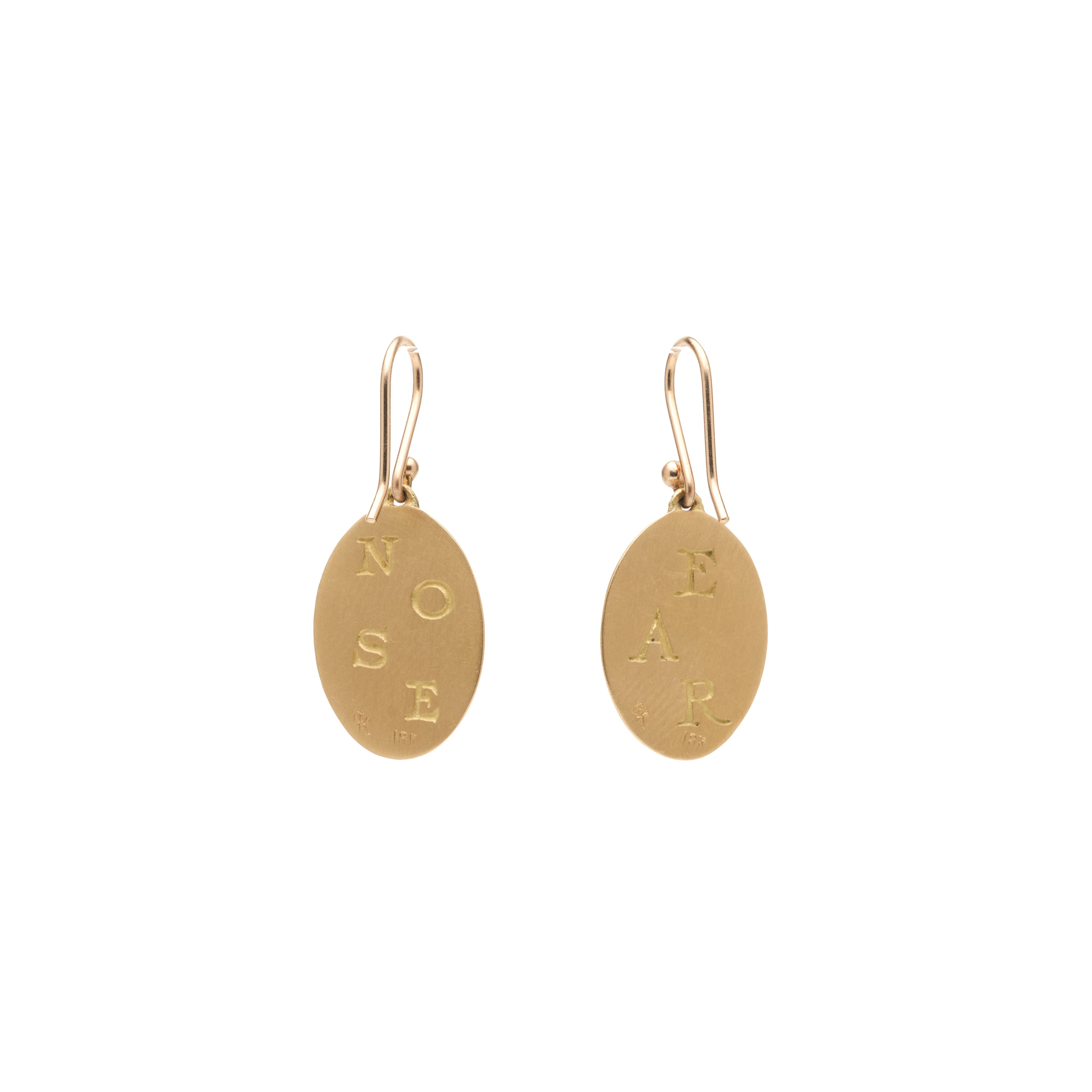 Gabriella Kiss 18k Ear & Nose Token Earrings