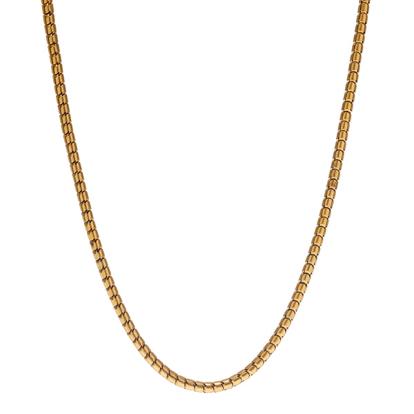 Antique Victorian 18k Gold Snake Chain - 16"