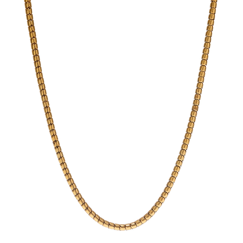 Antique Victorian 18k Gold Snake Chain - 16"