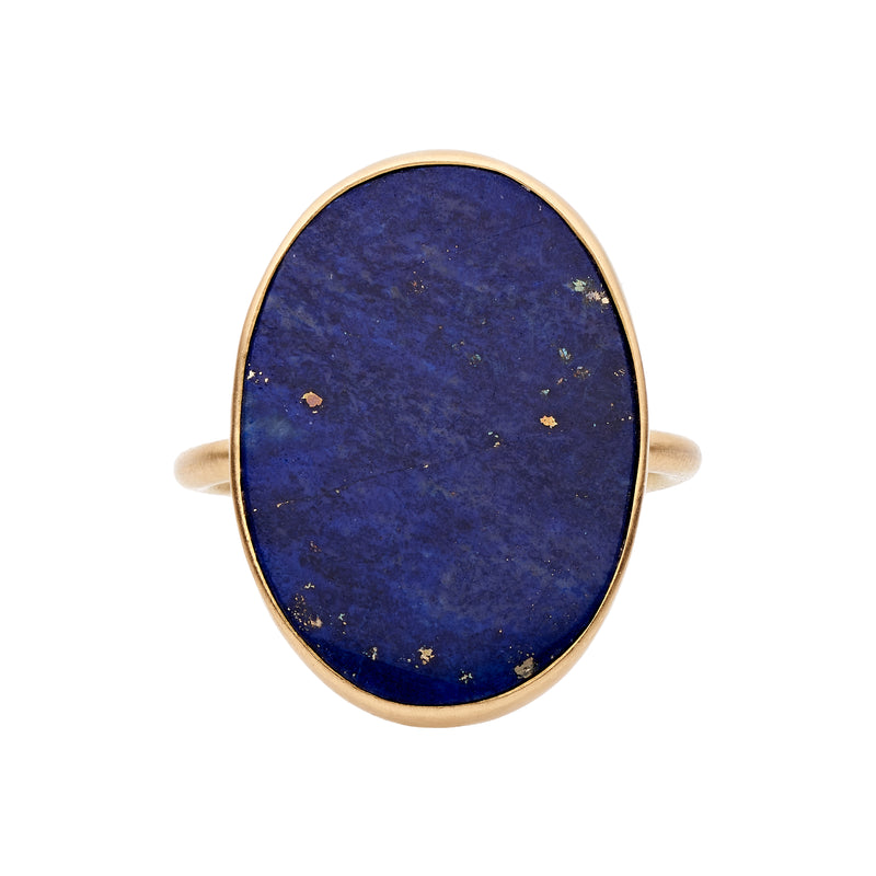 Gabriella Kiss 18k Oval Lapis Slab Ring