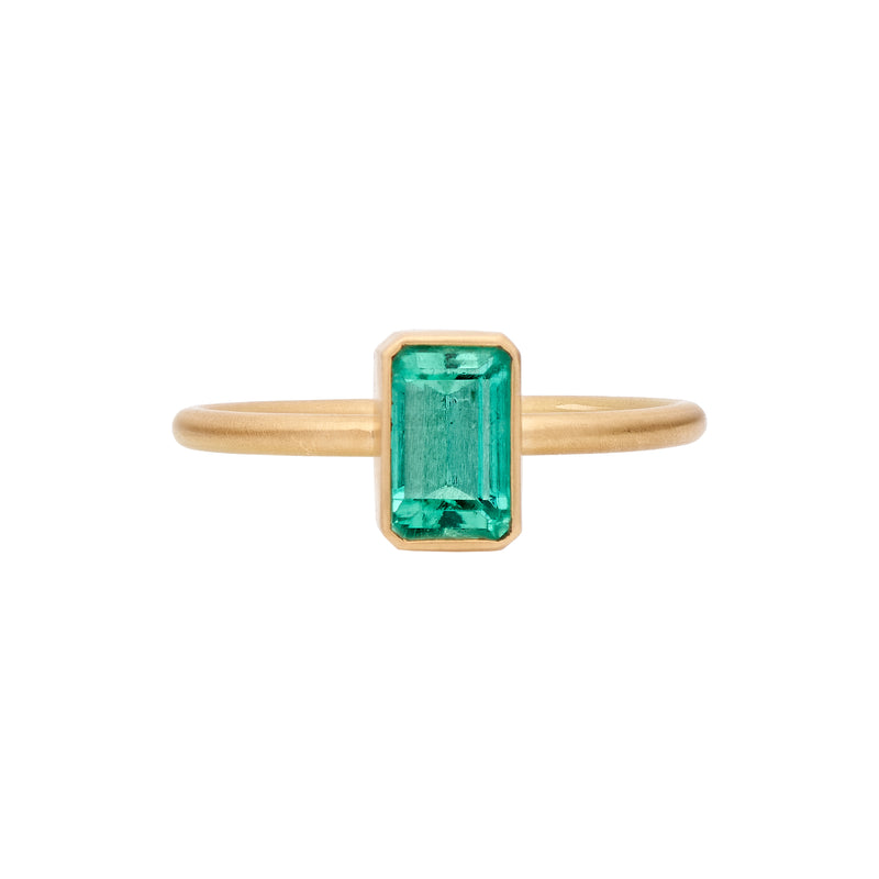 Gabriella Kiss 18k Columbian Emerald Ring - .91ct