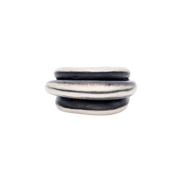 TenThousandThings Sterling Silver Triple Roll Ring