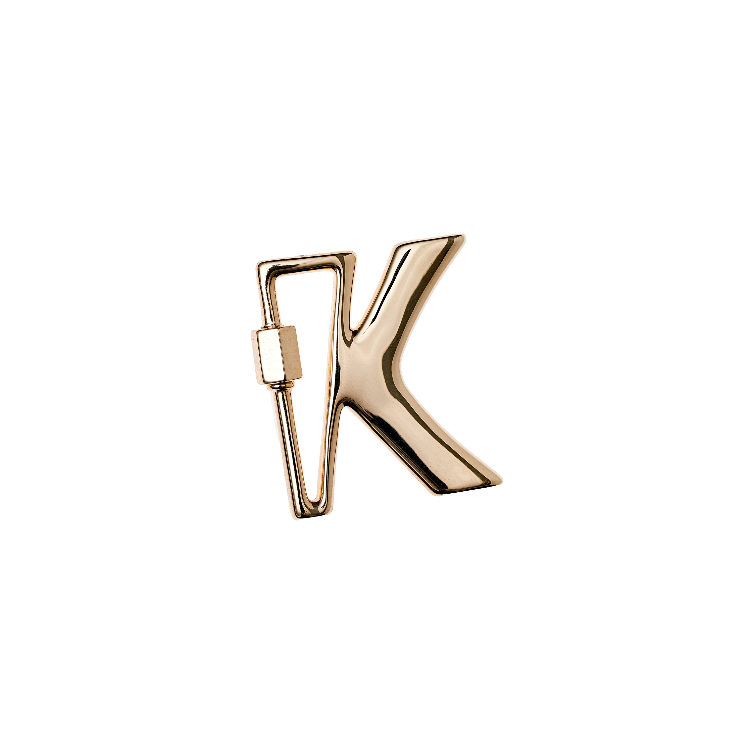 Marla Aaron 14k Gold Small Letter K Lock