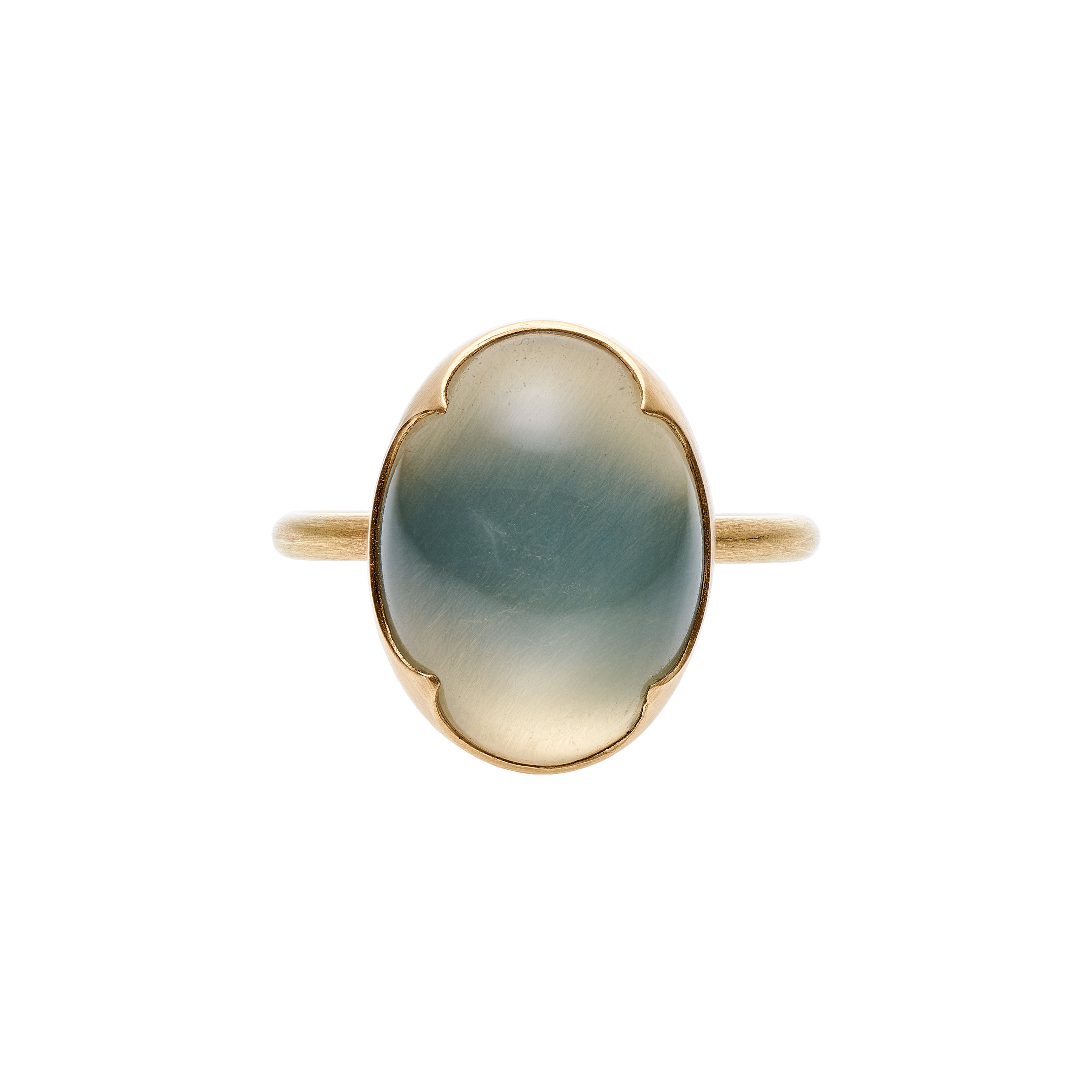 Gabriella Kiss 18k Oval Ceylon Moonstone Ring - 8.55ct