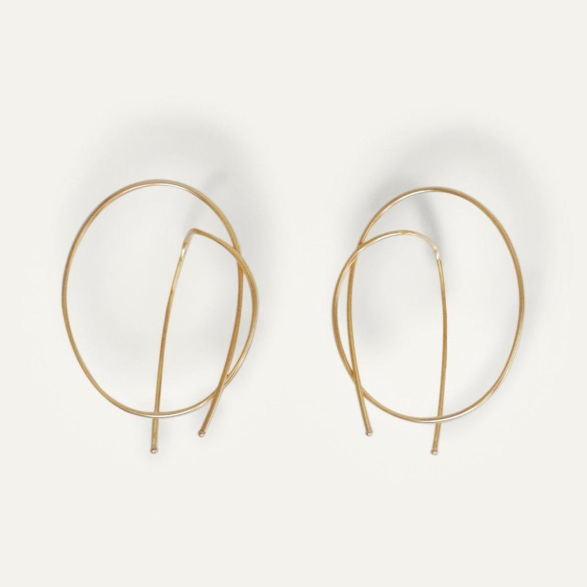 Kathleen Whitaker 14k Pair of Medium Rope Earrings