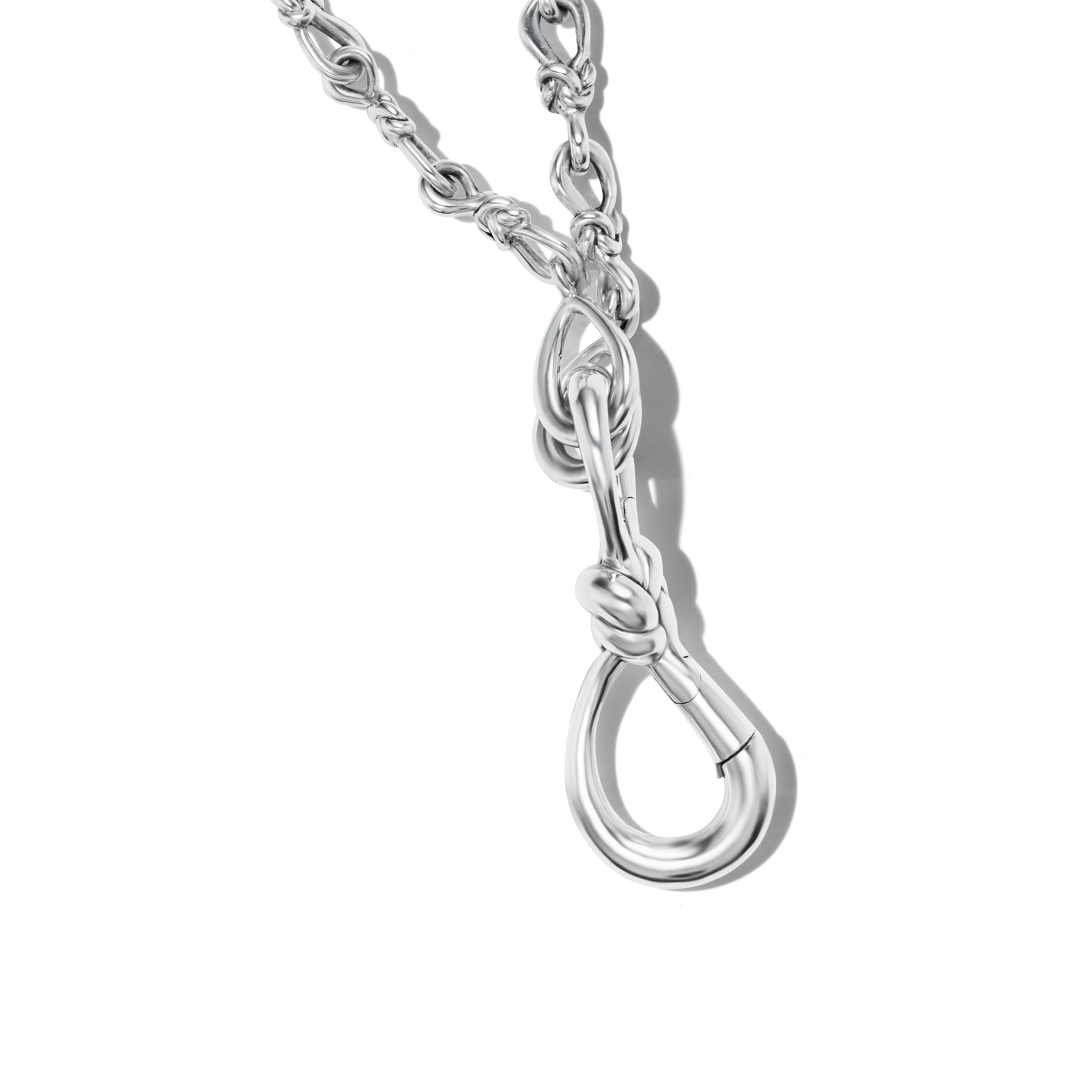 Marla Aaron Silver Handmade 15mm Lover's Knot Chain