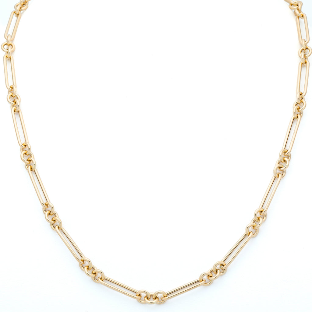 Stephanie Windsor 14k Trombone Link Chain Necklace – Metier