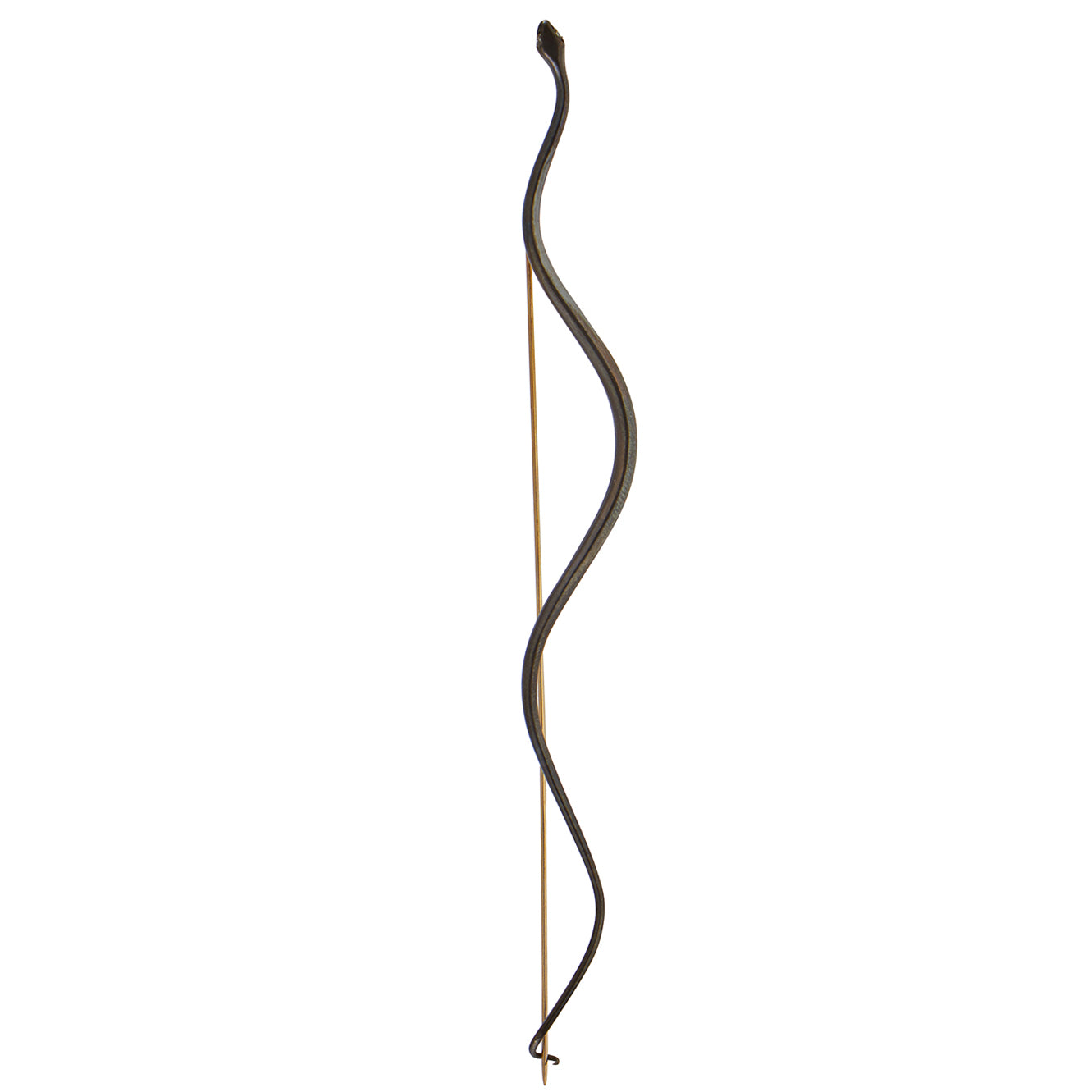 Gabriella Kiss Small Straight Bronze Snake Pin